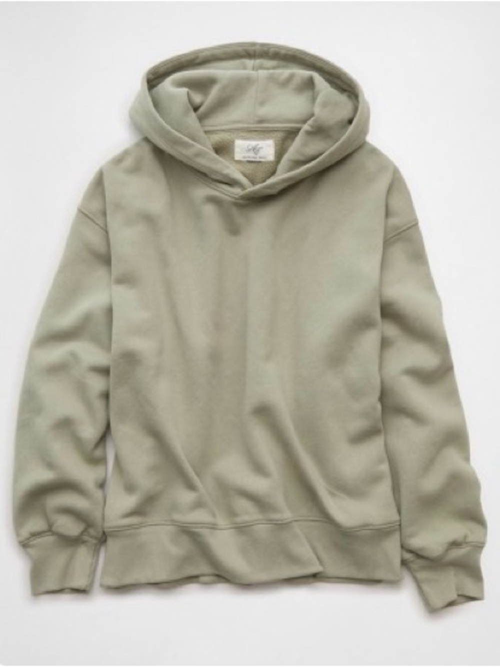 American Eagle Everyday Luxe Hoodie Pullover Olive Green